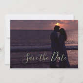 Einladende Hochzeitsvorlage benutzerdefiniertes Fo Save The Date (Vorderseite)