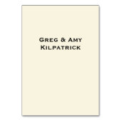 Einladende Hochzeitsvorlage benutzerdefiniertes Fo Tischnummer (Rückseite)