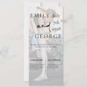 Einladende Hochzeitsvorlage mit Foto Einladung (Vorderseite)