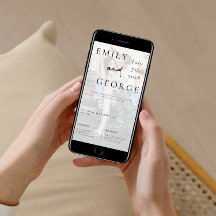 Einladende Hochzeitsvorlage mit Foto