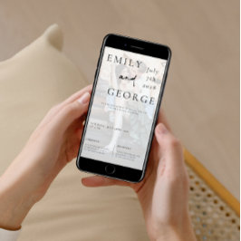 Einladende Hochzeitsvorlage mit Foto Einladung