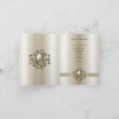 Einladende Jeden Anlaß Karte Elegante Pearl Gem 4 (Innenseite)