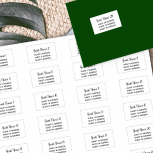 Einladende Labels 28 Bouncy Name und Druckadresse