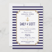 Einladende Nautic Probe Dinner Einladung (Vorderseite)