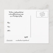 Einladende Postkarte für Erntedank (Rückseite)