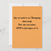 Einladende Sonnenblumenkarte mit benutzerdefinierb Einladung (Rückseite)