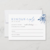 Einladende UAWG-Antwort-Karte für die Hochzeit mit RSVP Karte (Vorderseite)