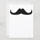 Einladender Cooler Black Handlebar-Schnurrbart Einladung (Vorderseite)