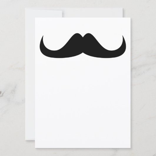 Einladender Cooler Black Handlebar-Schnurrbart Einladung (Vorderseite)