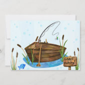 Einladender Junge Geburtstagsparty Fish Einladung (Rückseite)