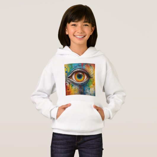 einladendes Auge Hoodie (Vorne ganz)