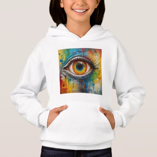 einladendes Auge Hoodie (Vorderseite)
