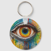 einladendes Auge Schlüsselanhänger (Rückseite)