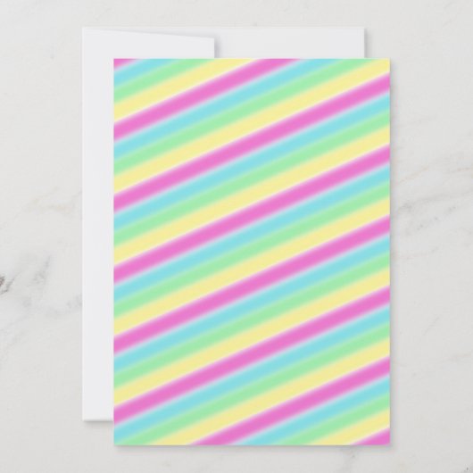 Einladendes Party für Mädchen Einladung (Rückseite)