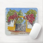 Einladendes portugiesisches Tor Mousepad (Mit Mouse)
