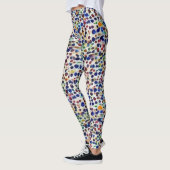 einladendes sommerfarbenlebhaftes doodle art muste leggings (Links)
