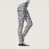 einladendes sommerfarbenlebhaftes doodle art muste leggings (Rechts)