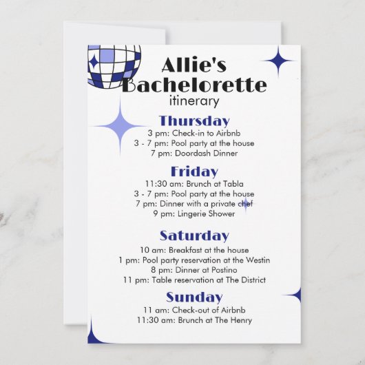 Einladung (Rückseite)