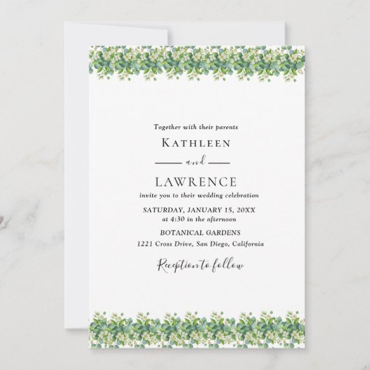 Einladung (Vorderseite)