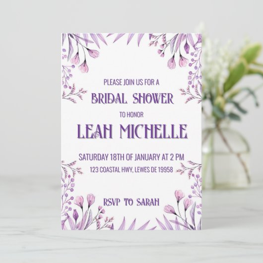 Einladung (Stehend Vorderseite)