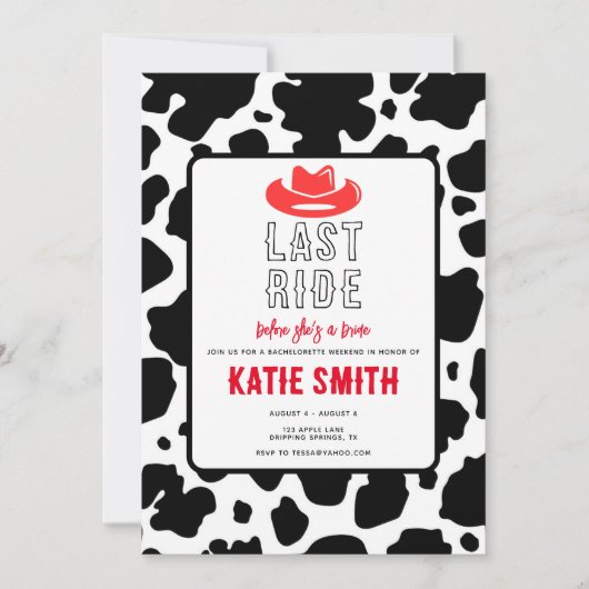 Einladung (Vorderseite)