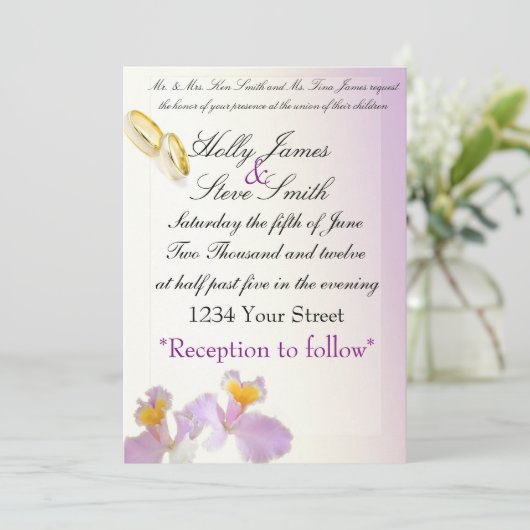 Einladung (Stehend Vorderseite)