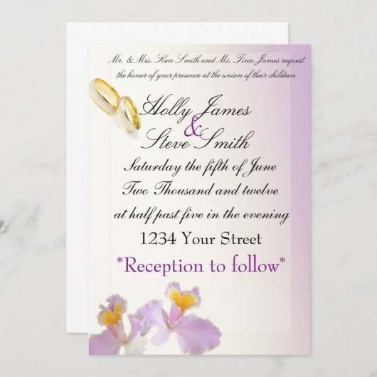 Einladung (Vorne/Hinten)