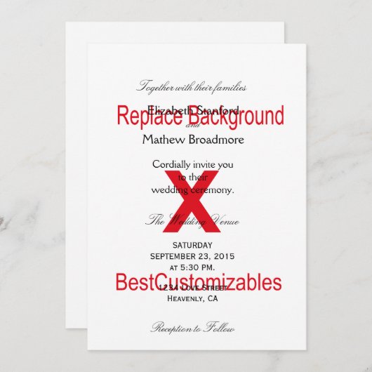 Einladung (Vorne/Hinten)