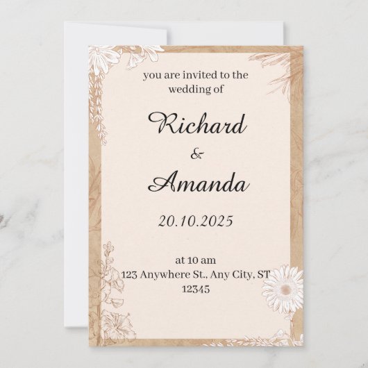 Einladung (Vorderseite)