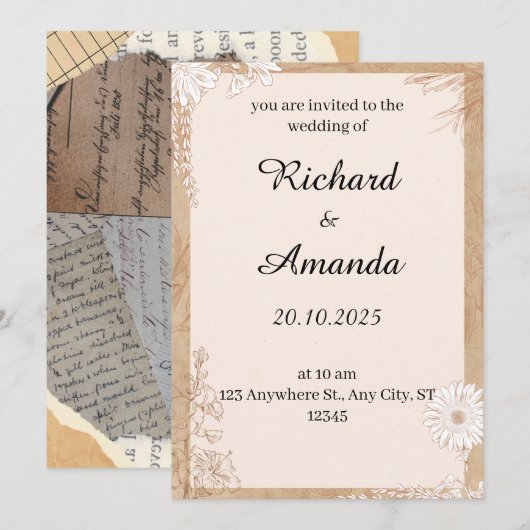 Einladung (Vorne/Hinten)