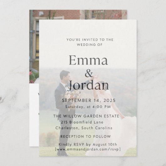 Einladung (Vorne/Hinten)