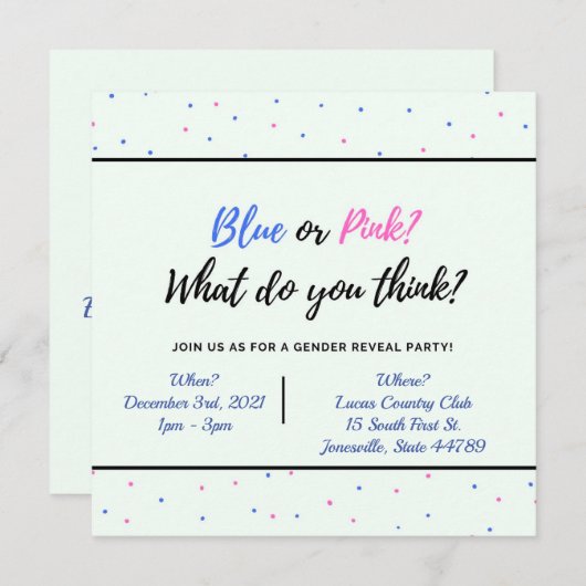 Einladung (Vorne/Hinten)