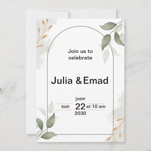 Einladung (Vorderseite)