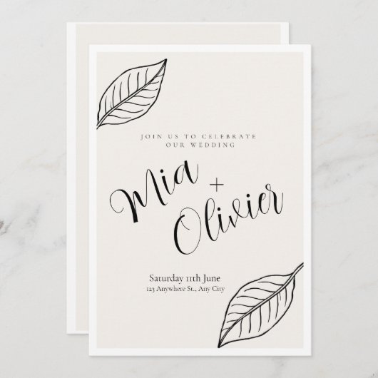 Einladung (Vorne/Hinten)