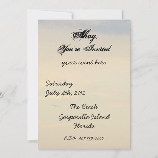 Einladung (Rückseite)