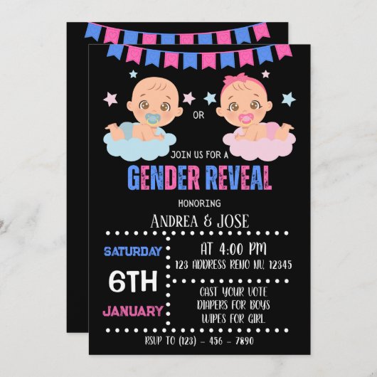 Einladung (Vorne/Hinten)