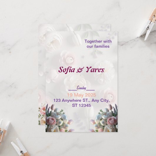 Einladung (Vorderseite/Rückseite Beispiel)