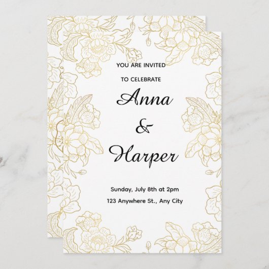 Einladung (Vorne/Hinten)