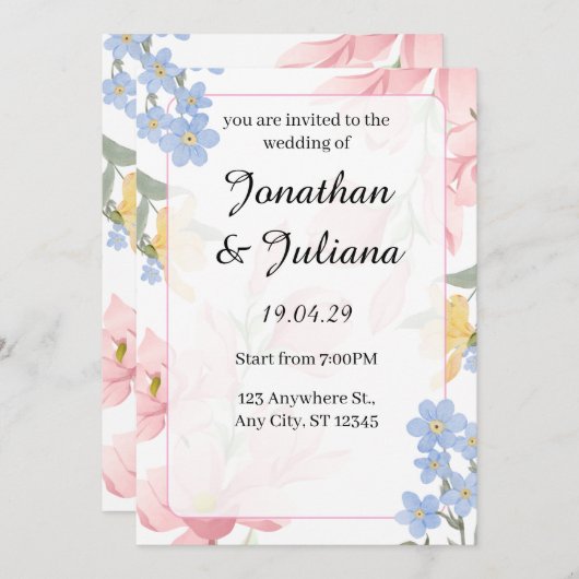 Einladung (Vorne/Hinten)