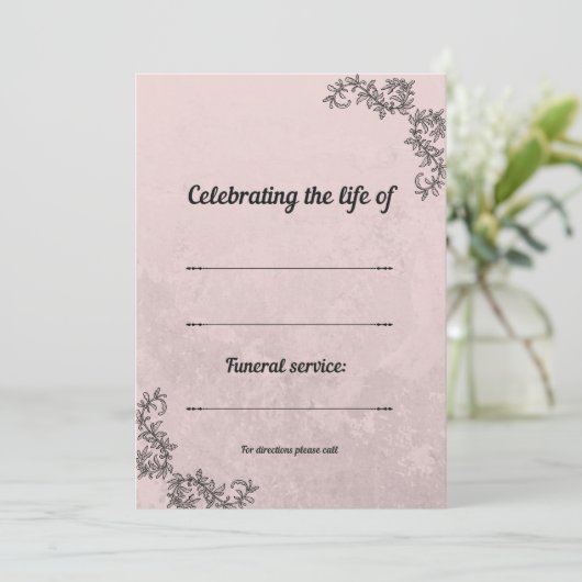 Einladung (Stehend Vorderseite)