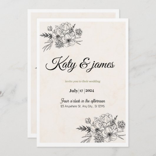 Einladung (Vorne/Hinten)