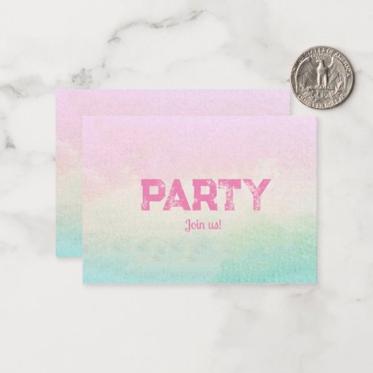 Einladung (Vorderseite/Rückseite Beispiel)