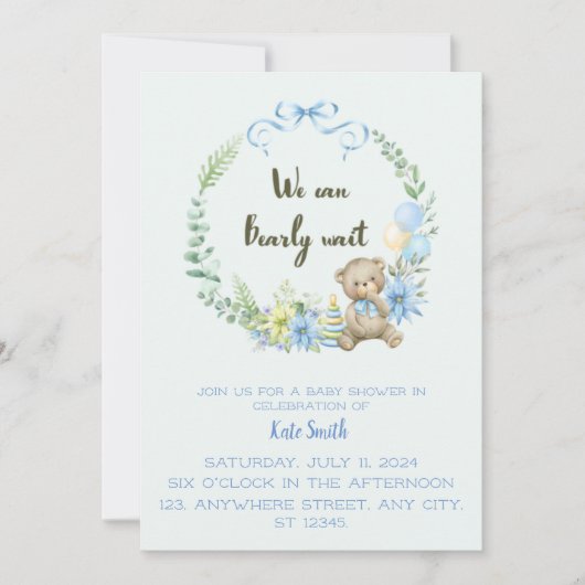 Einladung (Vorderseite)