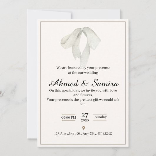 Einladung (Vorderseite)