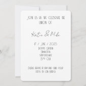 Einladung (Rückseite)