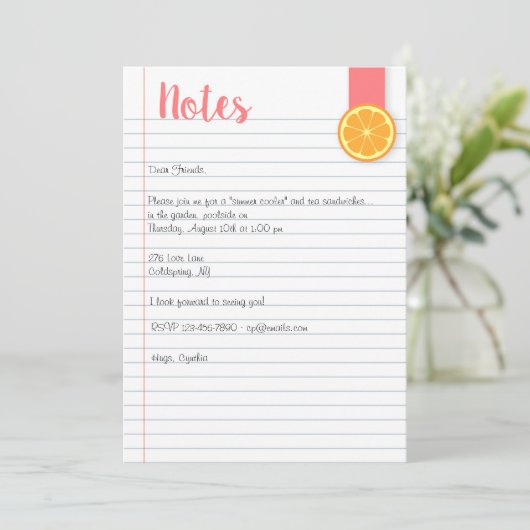 Einladung (Stehend Vorderseite)