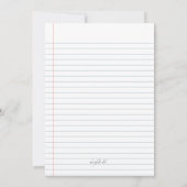 Einladung (Rückseite)