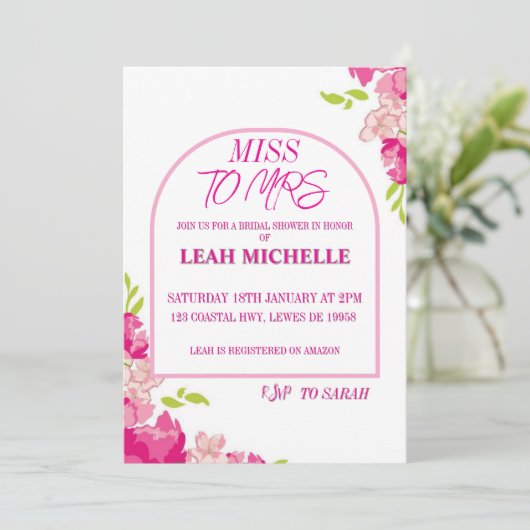 Einladung (Stehend Vorderseite)