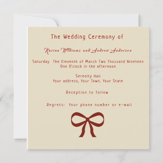 Einladung (Rückseite)