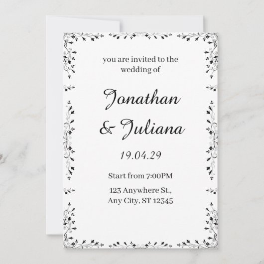 Einladung (Vorderseite)